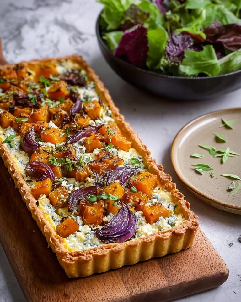 Sweet Potato, Feta & Caramelized Onion Tart Recipe