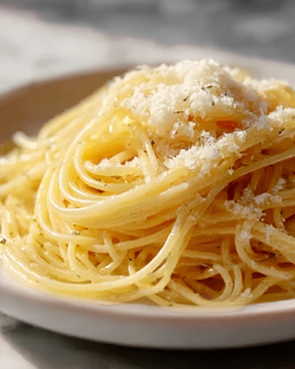 Easy Butter Garlic Spaghetti Recipe - Recipe Image