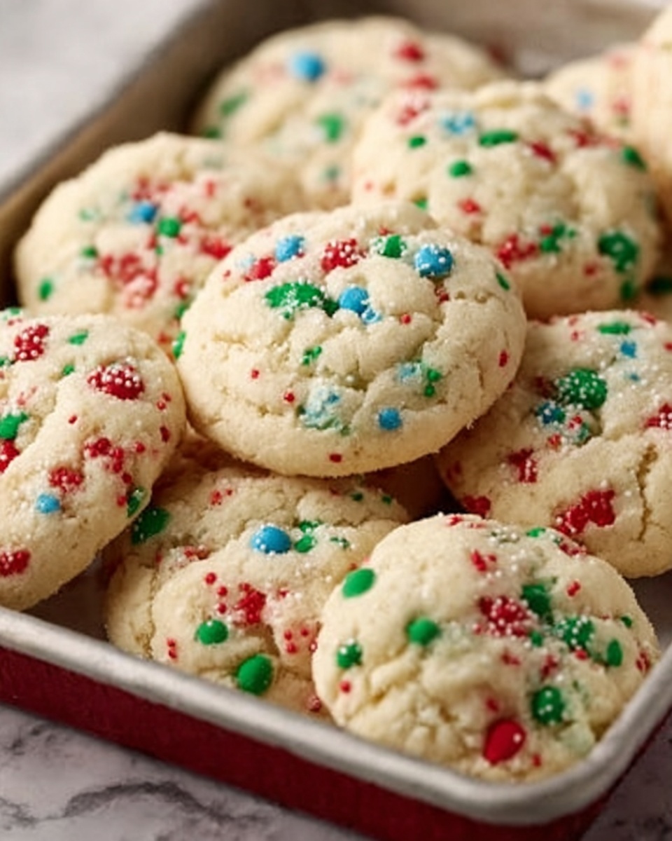 Cake Mix Christmas Cookies Recipe - Recipe Image