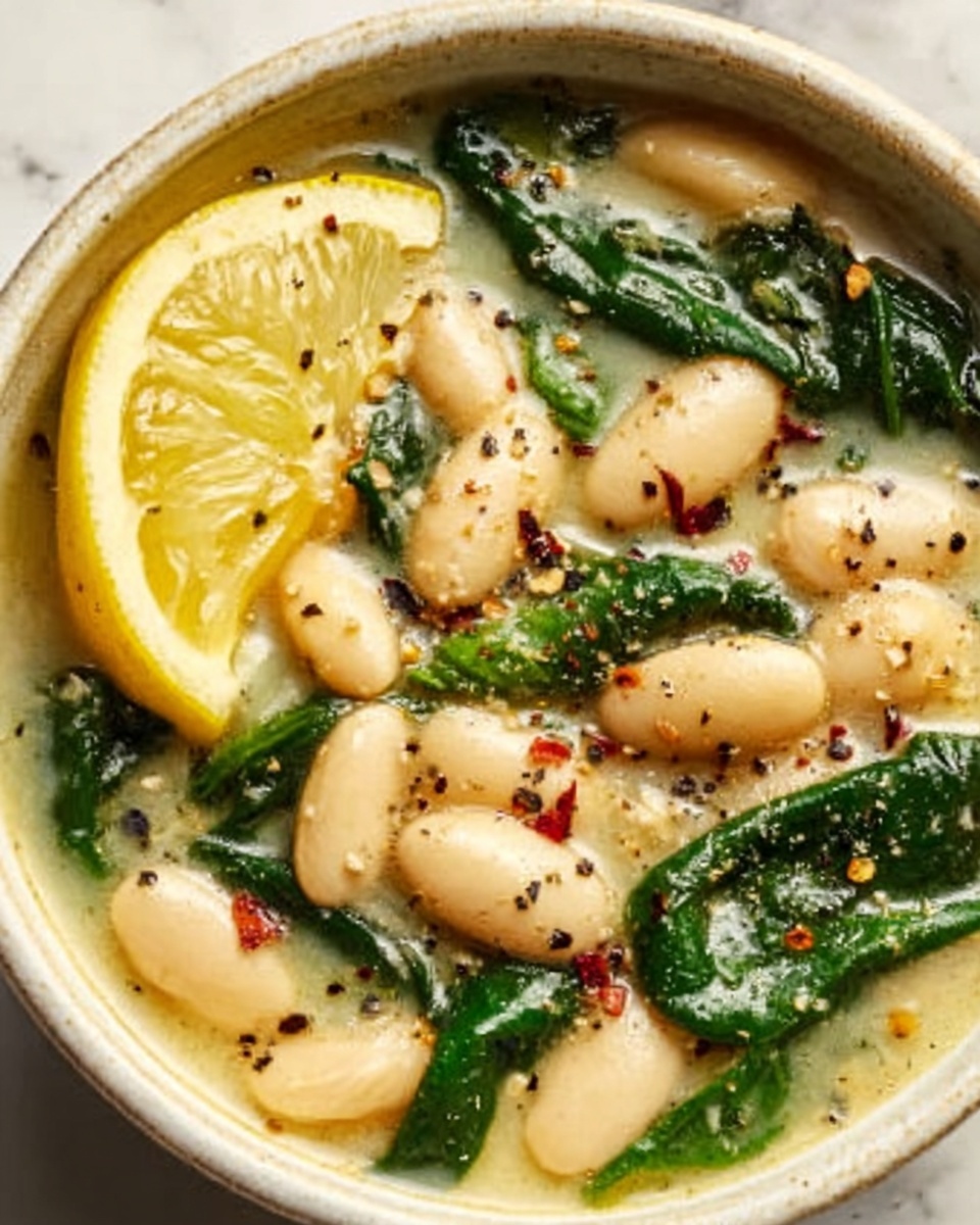 Creamy Lemon Garlic Butter Beans Recipe - Recipe Image