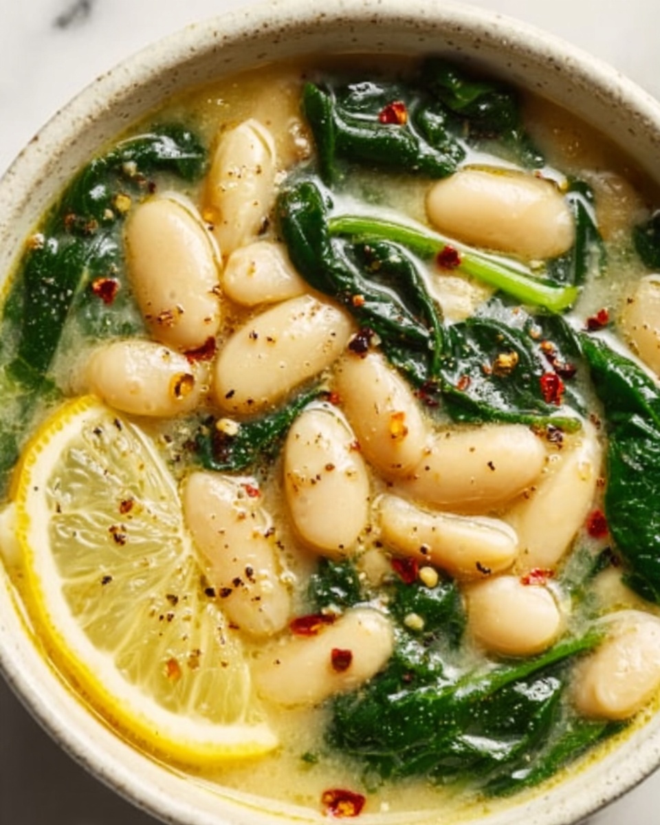 Creamy Lemon Garlic Butter Beans Recipe - Recipe Image
