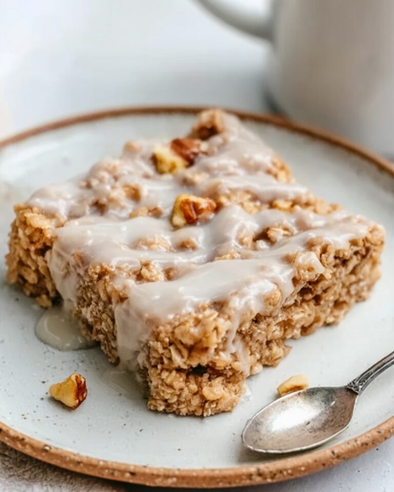 Healthy Sticky Cinnamon Roll Baked Oatmeal Recipe
