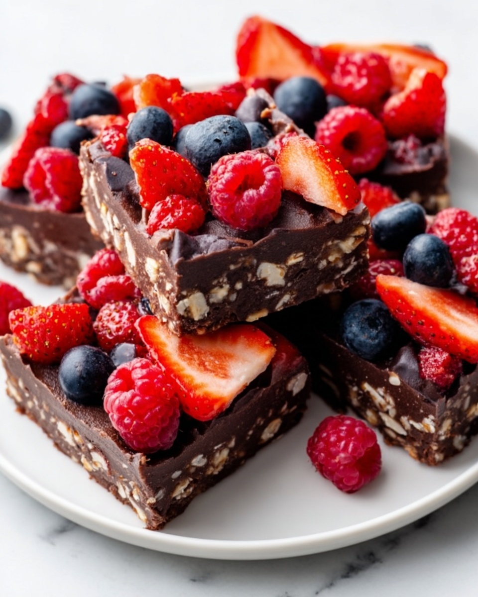 Chocolate Berry Bars Recipe - Recipe Image