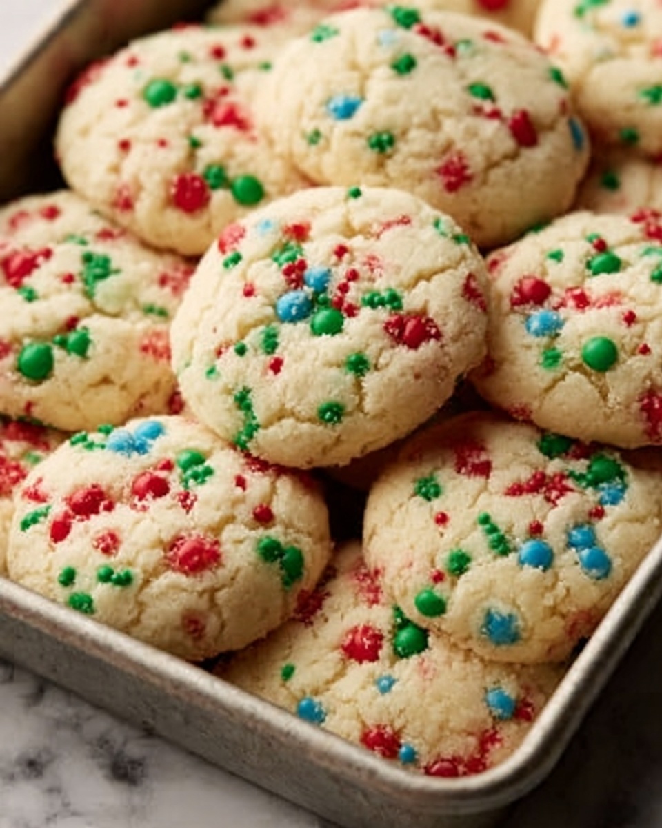Cake Mix Christmas Cookies Recipe - Recipe Image