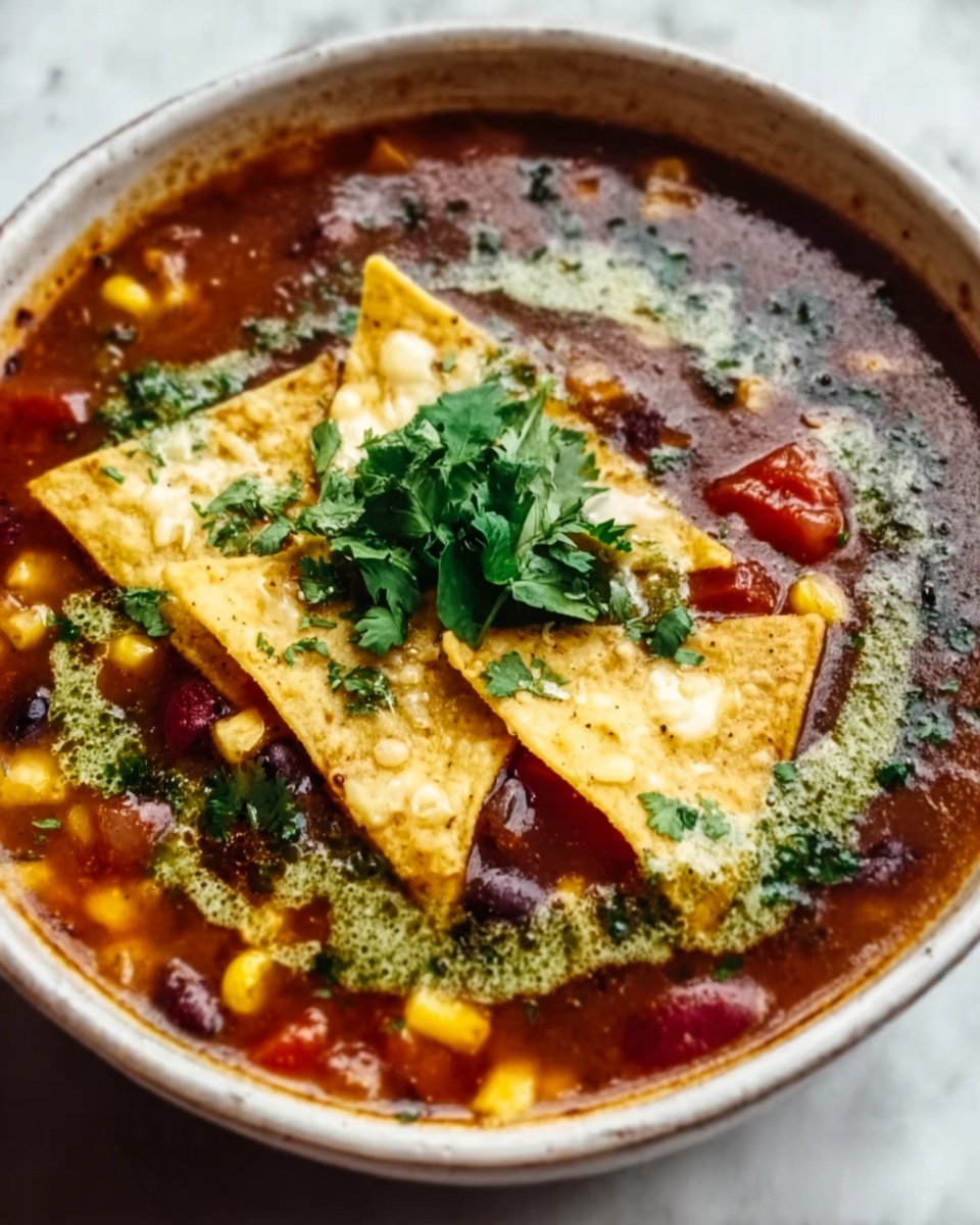 Salsa Verde Tortilla Soup Recipe - Recipe Image