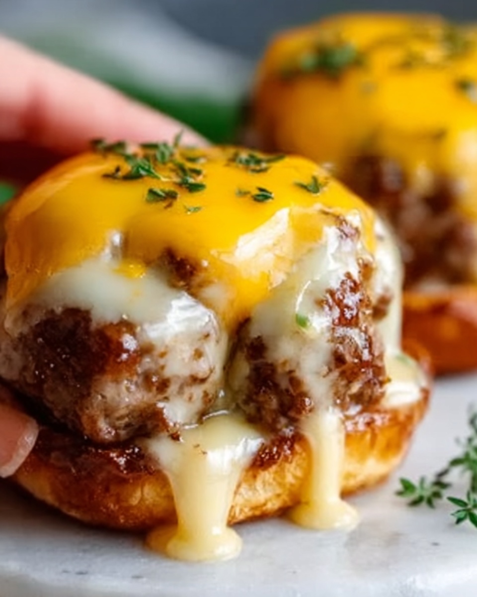 Cheesy Stuffed Meatloaf Bites Recipe - Recipe Image