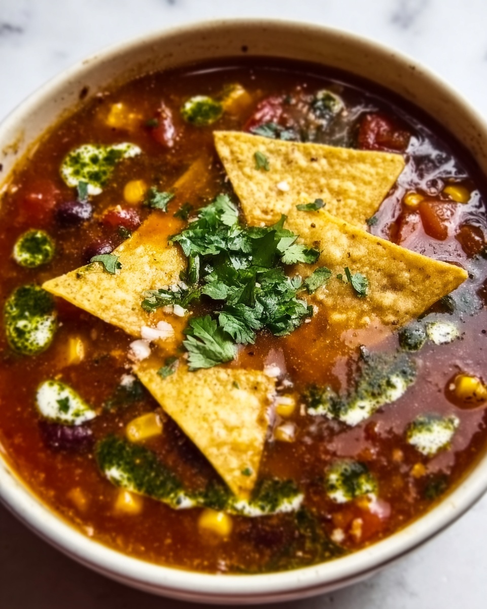 Salsa Verde Tortilla Soup Recipe - Recipe Image