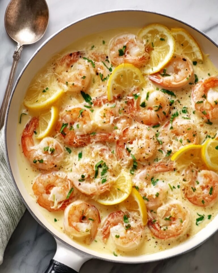 Creamy Lemon Parmesan Shrimp Recipe
