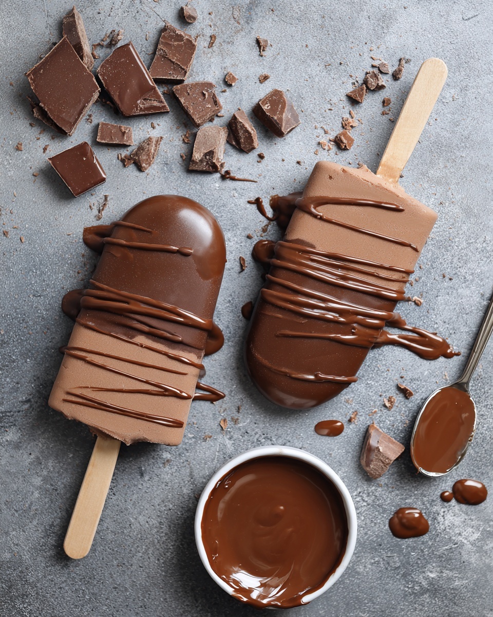 Chocolate Ice Cream Bars Recipe - Recipe Image