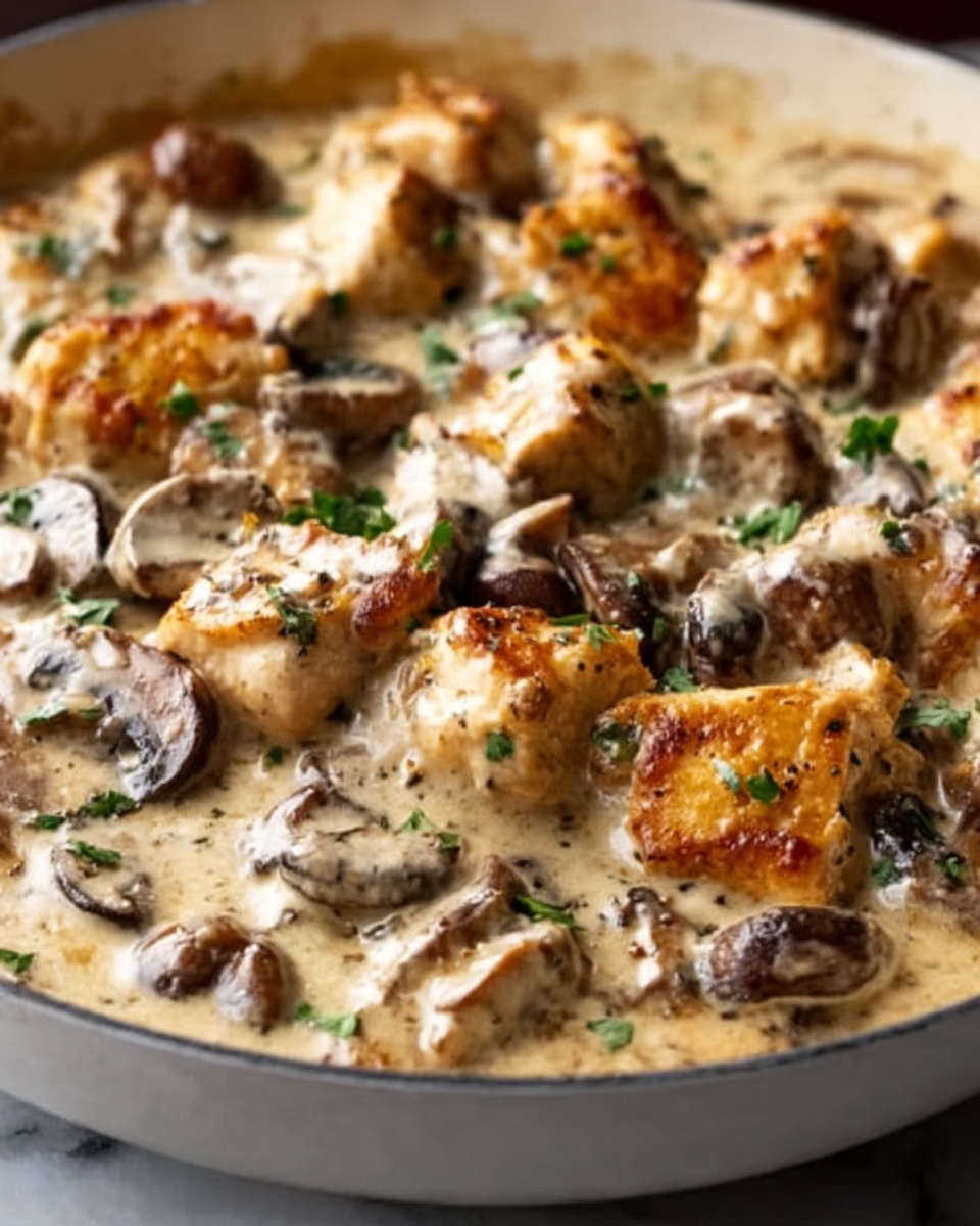 Epic Creamy Chicken & Mushroom Stroganoff Recipe - Recipe Image