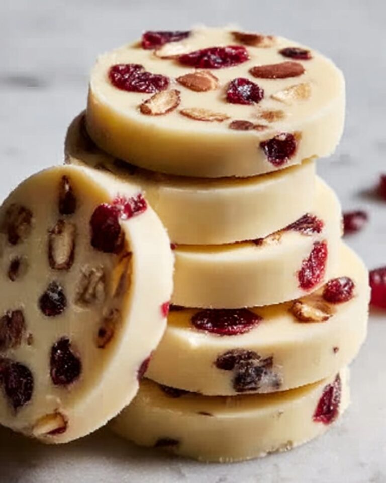 Buttery Cranberry Almond Shortbread Cookies Recipe