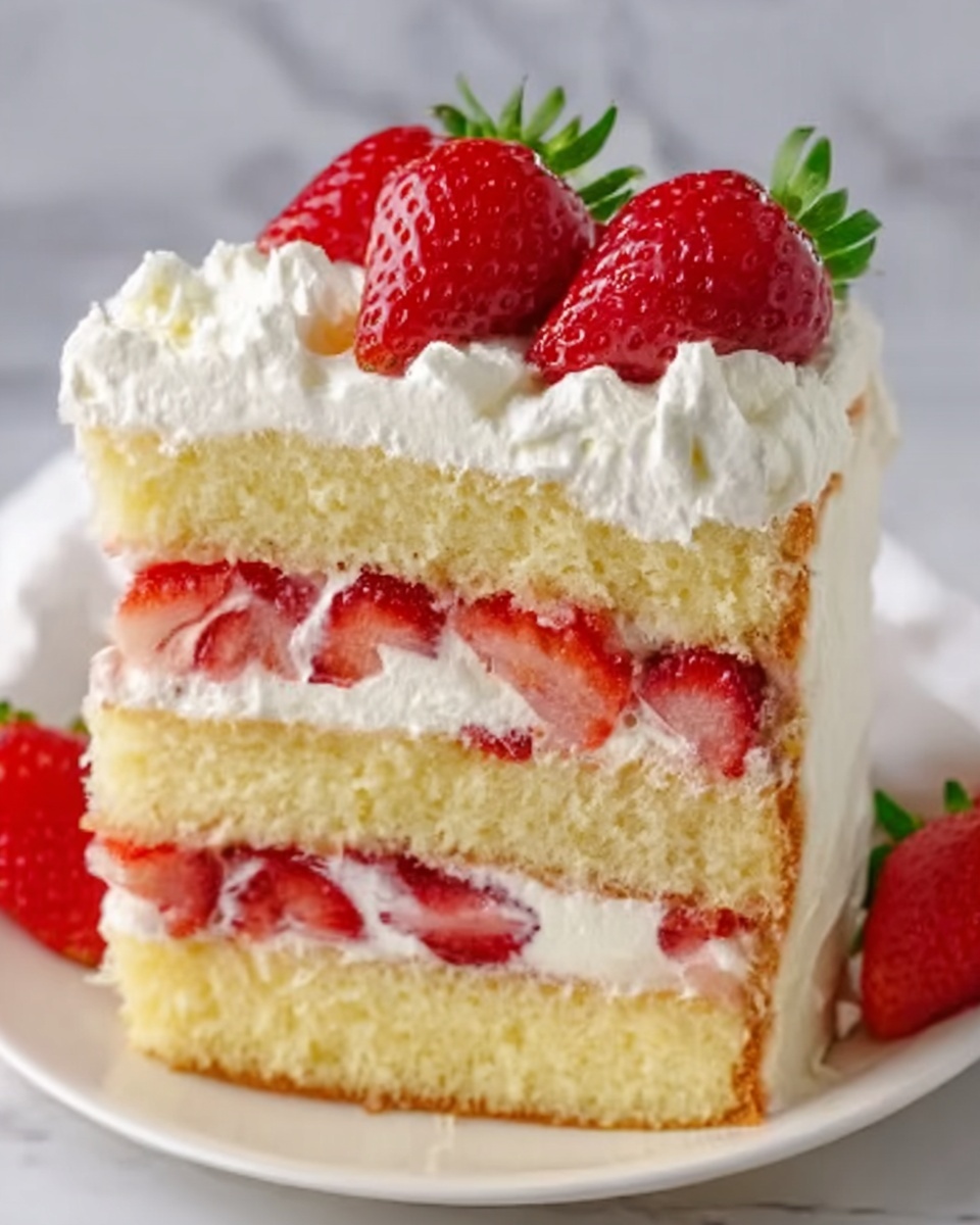 The Best Strawberry Shortcake Cake Recipe - Recipe Image