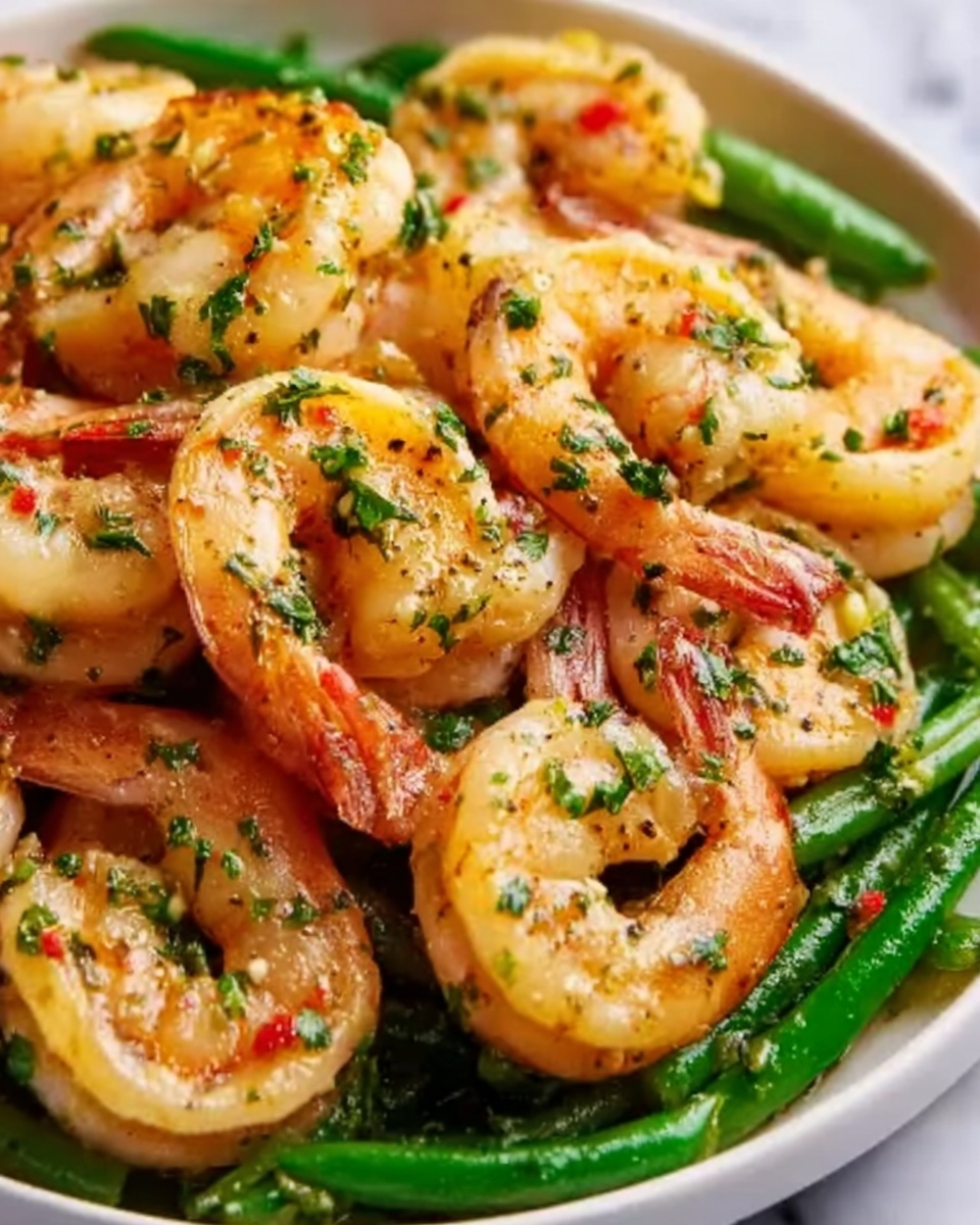 Lemon Garlic Shrimp and Asparagus Recipe - Recipe Image
