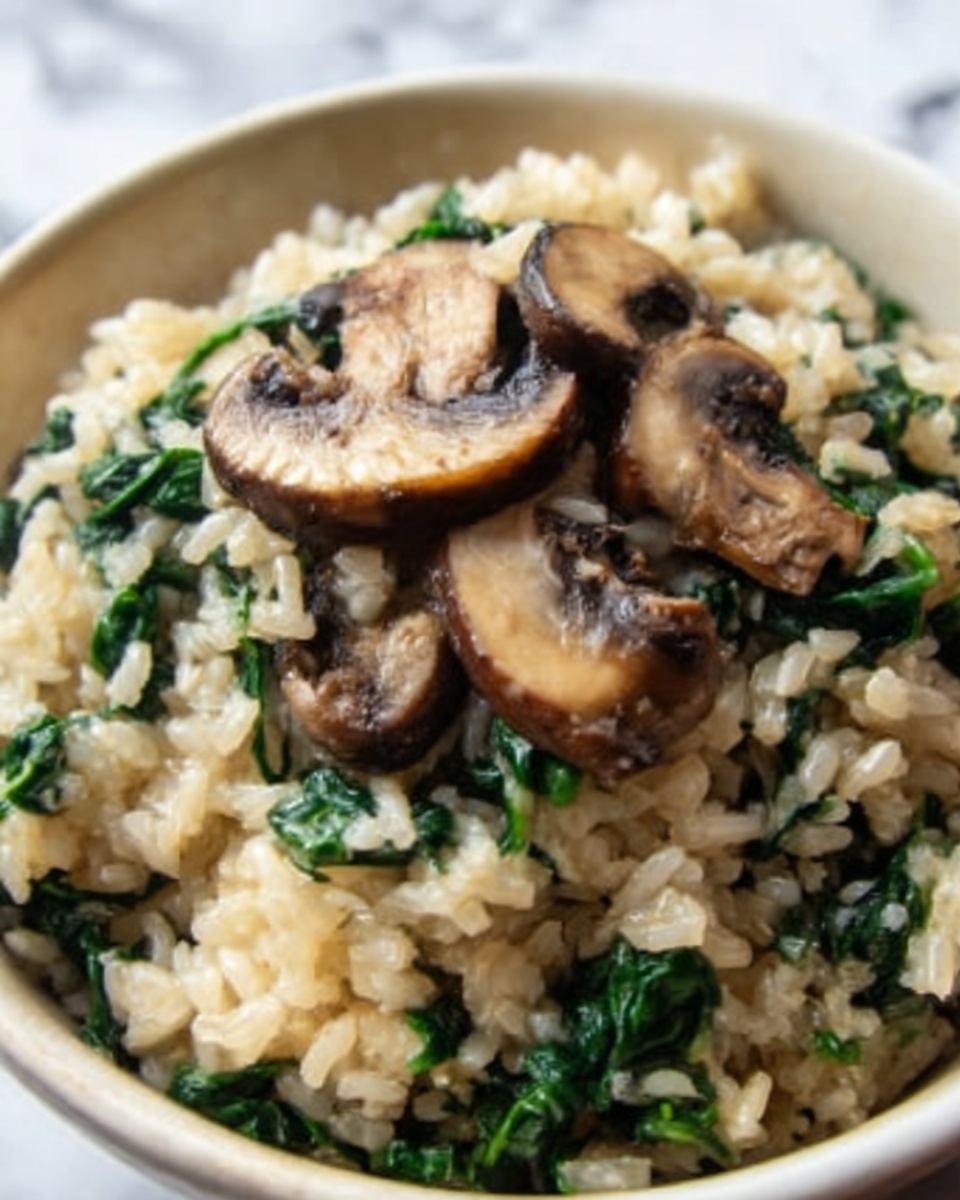 Low Carb Mushroom & Spinach Cauliflower Rice Recipe - Recipe Image