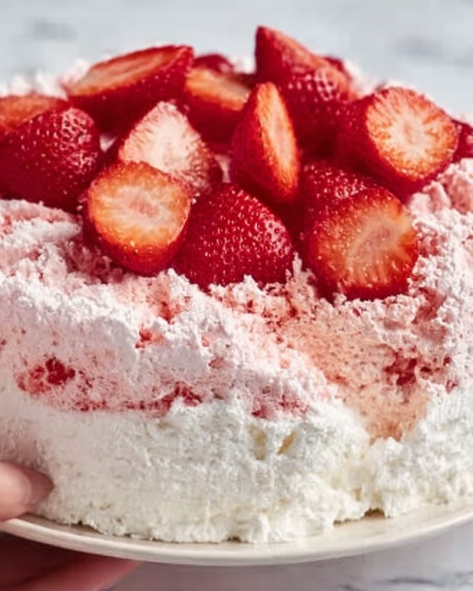 Strawberry Angel Food Dessert Recipe - Recipe Image