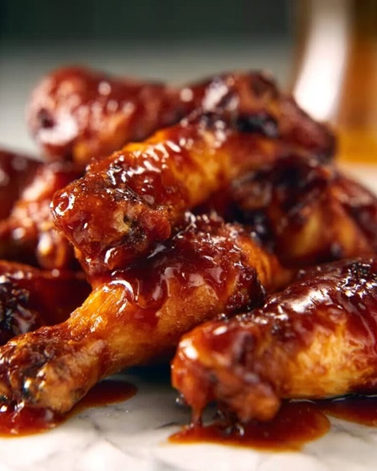 Hot Honey Peach Wings Recipe