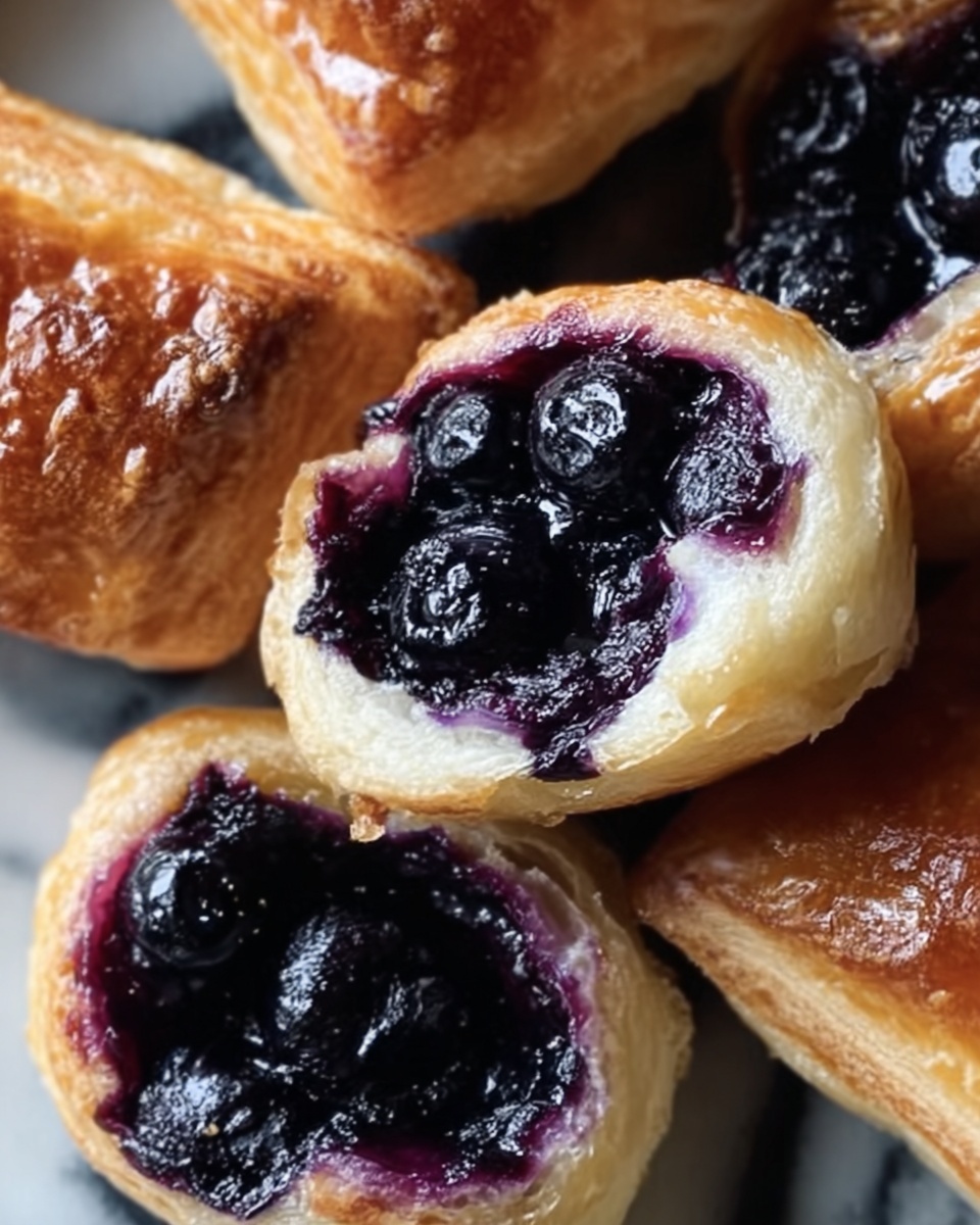 Crispy Blueberry Cream Cheese Rolls Recipe - Recipe Image