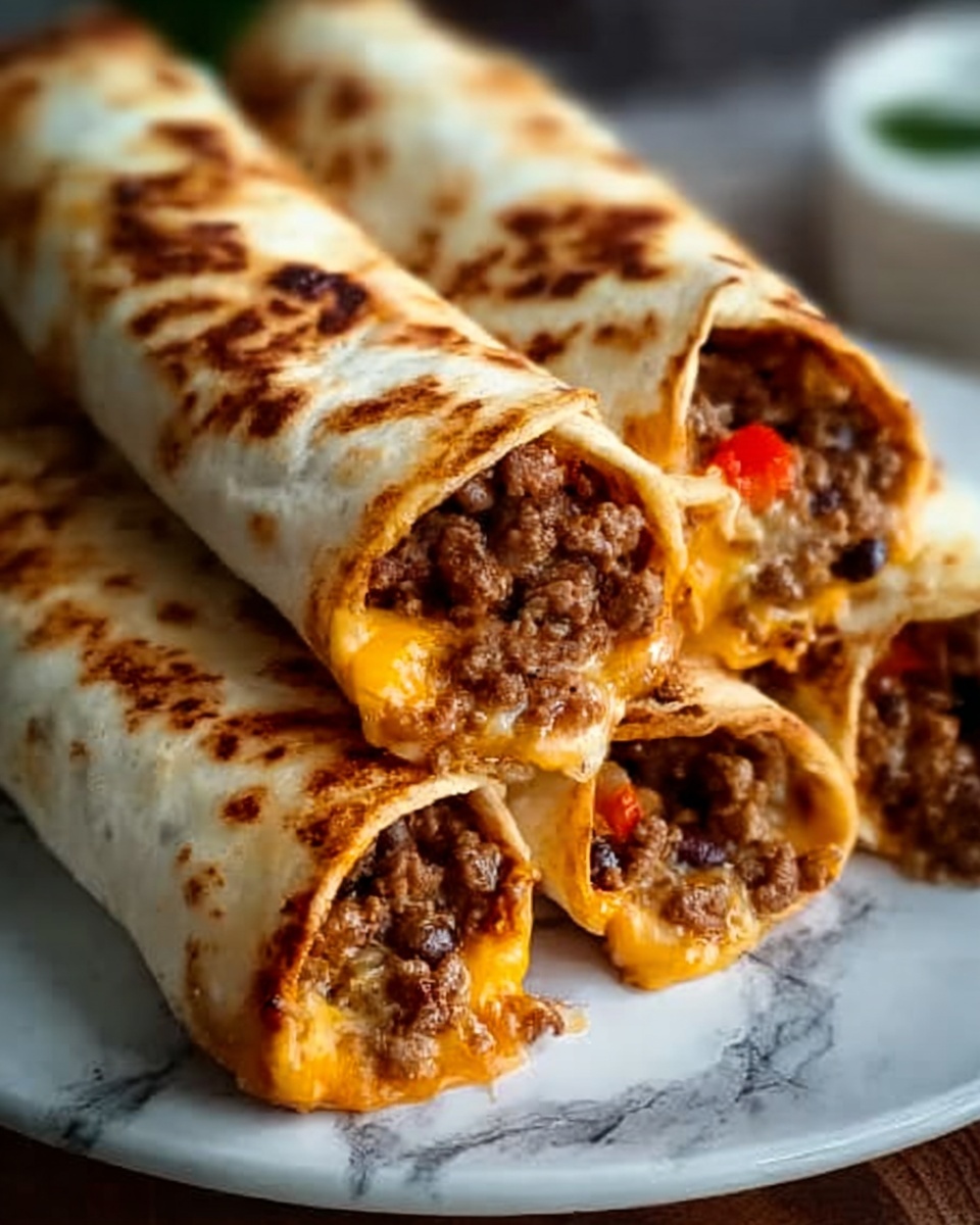 Nacho Cheese Beef Wrap Recipe - Recipe Image