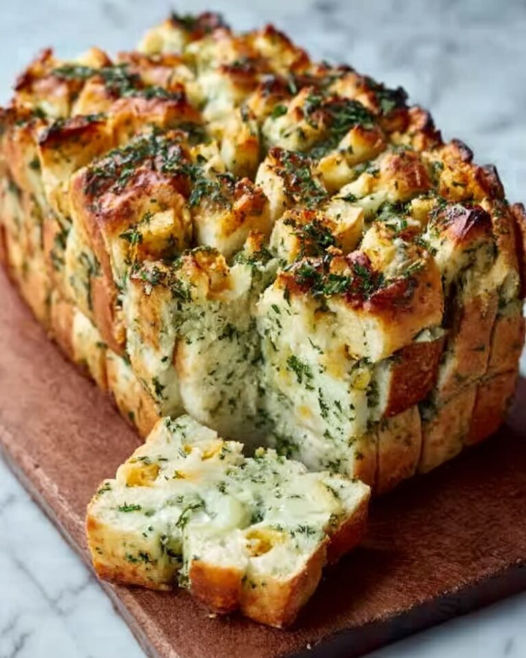 Garlic Herb and Cheese Pull-Apart Bread Recipe
