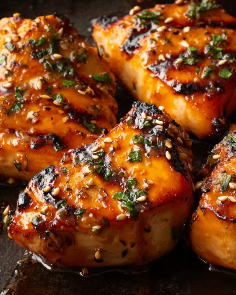 Honey Butter Garlic Glazed Salmon Bites Recipe - Recipe Image
