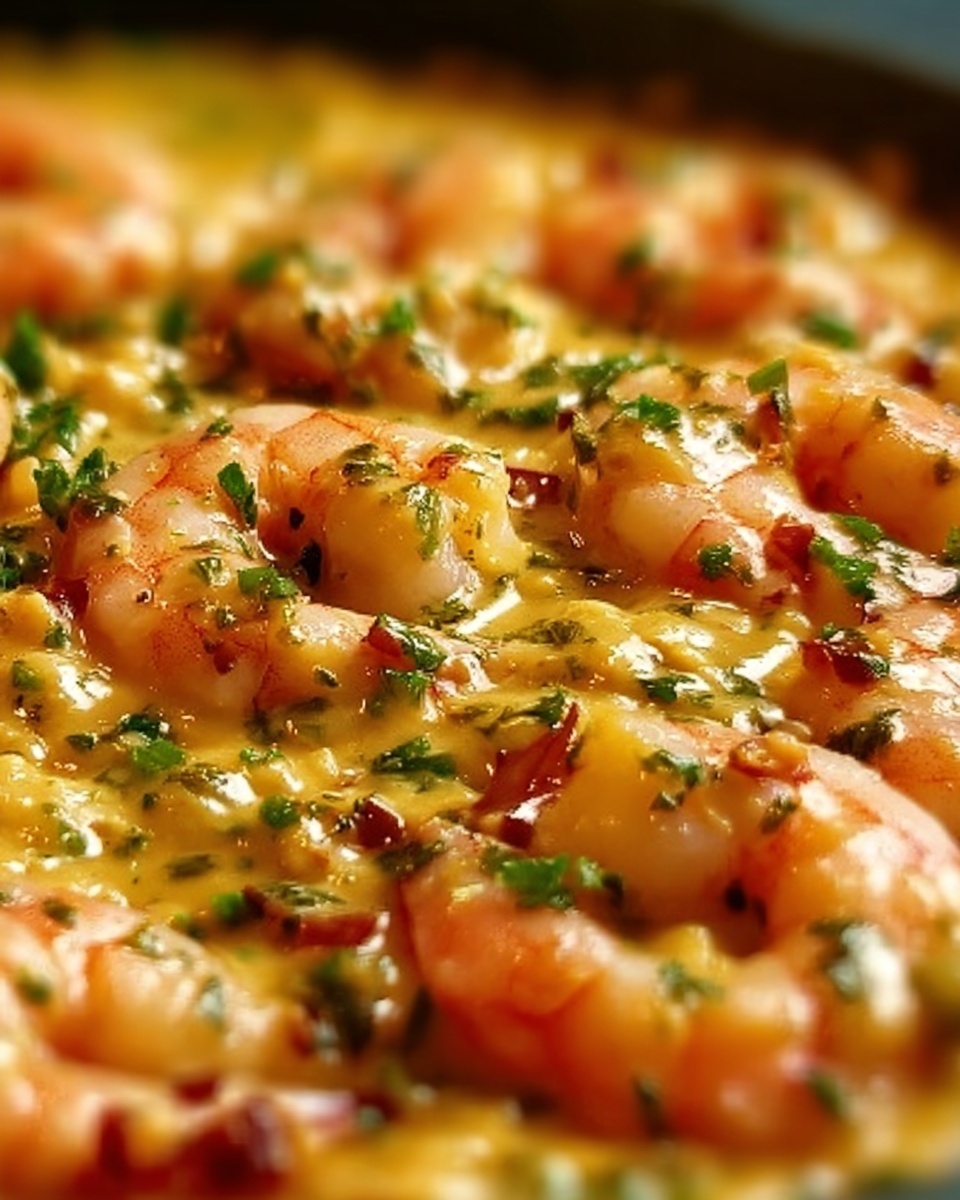 Sautéed Shrimp in Creamy Saffron Sauce Recipe - Recipe Image