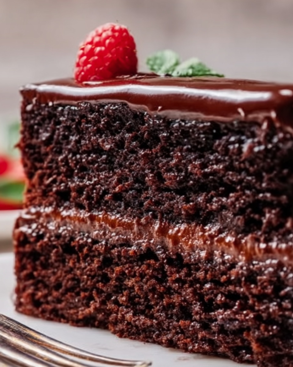 Chocolate Depression Cake with Chocolate Frosting Recipe - Recipe Image
