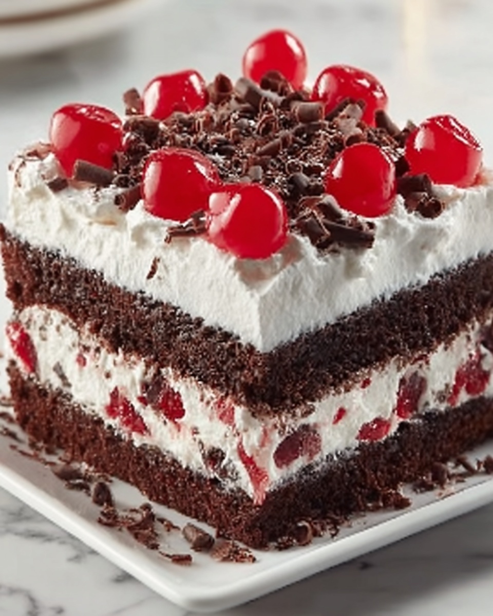 Black Forest Poke Cake Recipe - Recipe Image