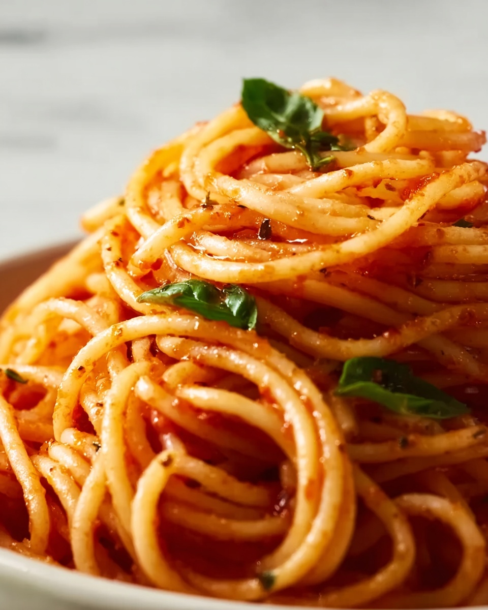 Tomato Butter Pasta: Creamy, Garlicky Cherry Tomato Spaghetti Recipe - Recipe Image
