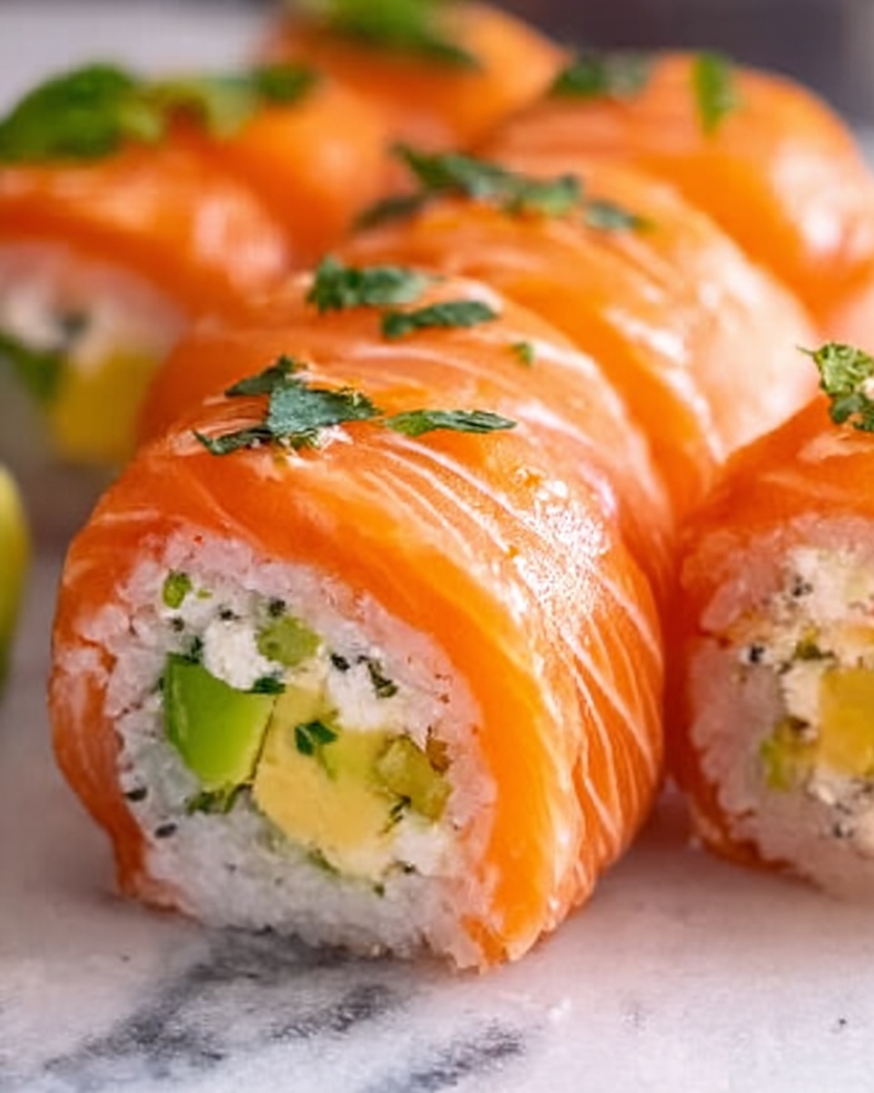 Lemon Basil Salmon Rolls Recipe - Recipe Image