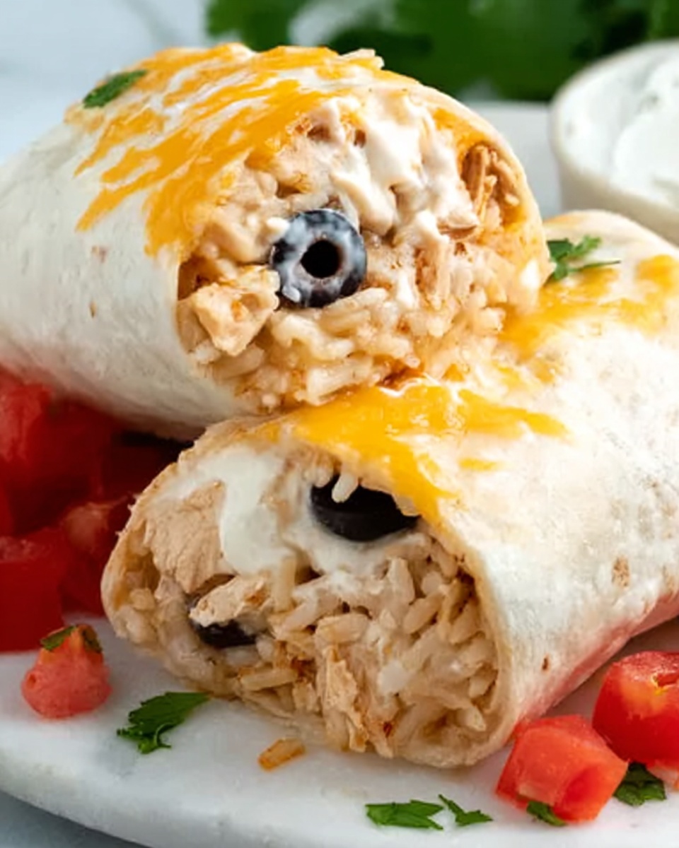 Smothered Baked Chicken Burritos Recipe - Recipe Image