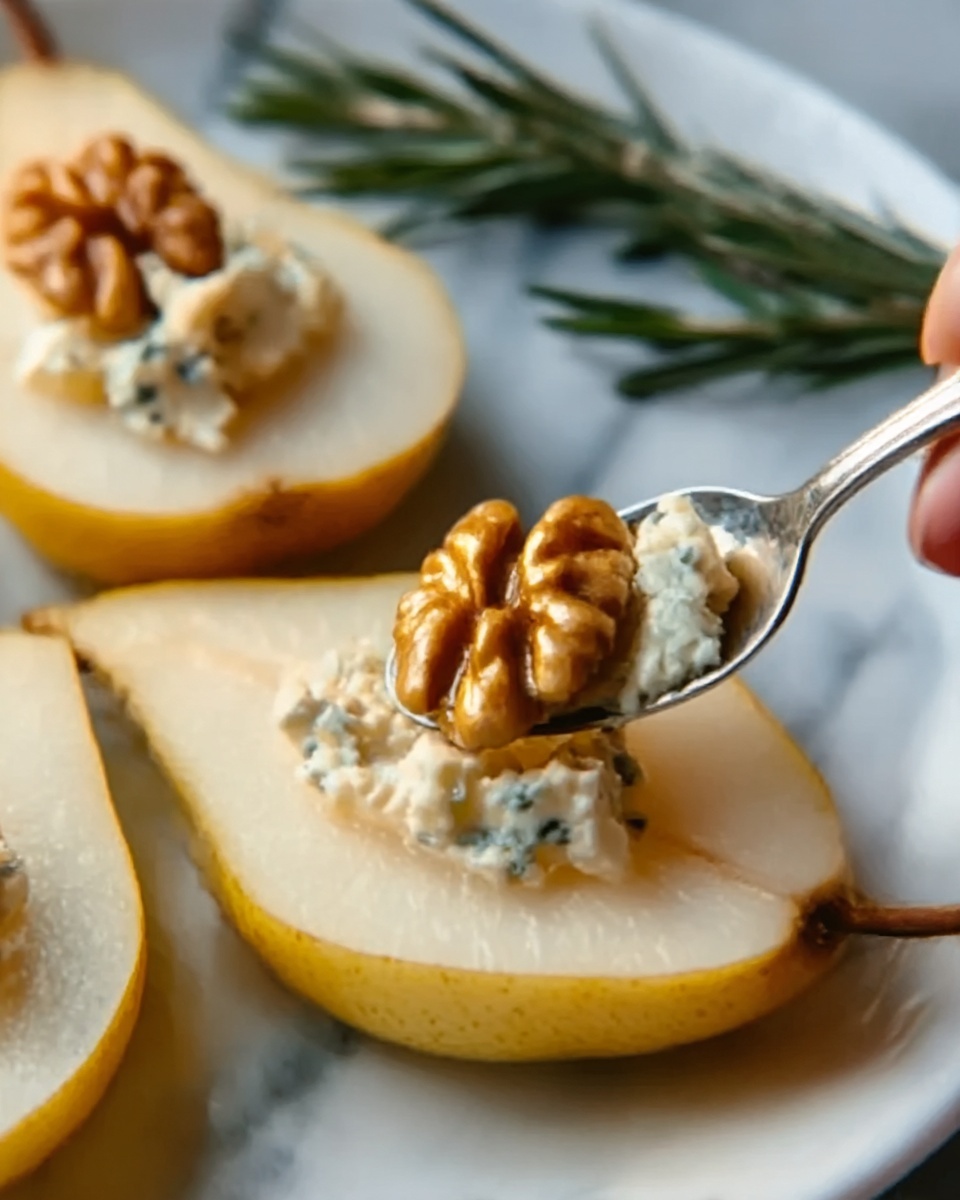 Blue Cheese Stuffed Pears Recipe - Recipe Image