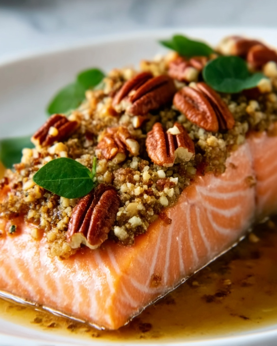 Pecan Crusted Salmon: A Deliciously Nutty Delight Recipe - Recipe Image