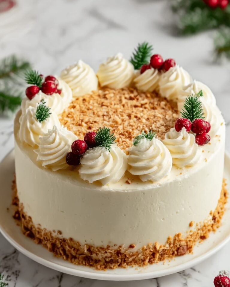 Christmas Spice Cake with Eggnog Buttercream Recipe