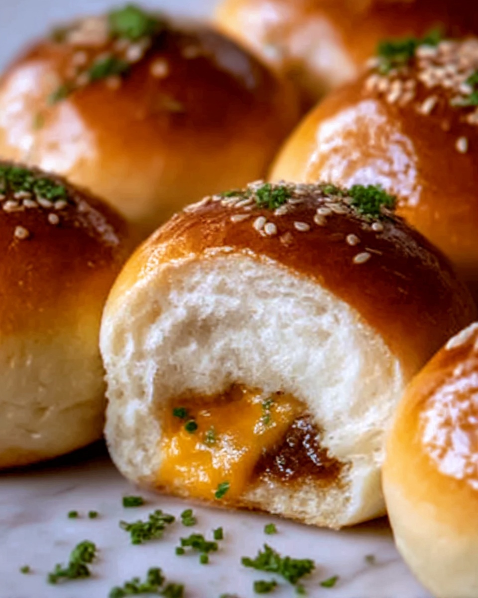 Garlic Parmesan Cheeseburger Bombs Recipe - Recipe Image