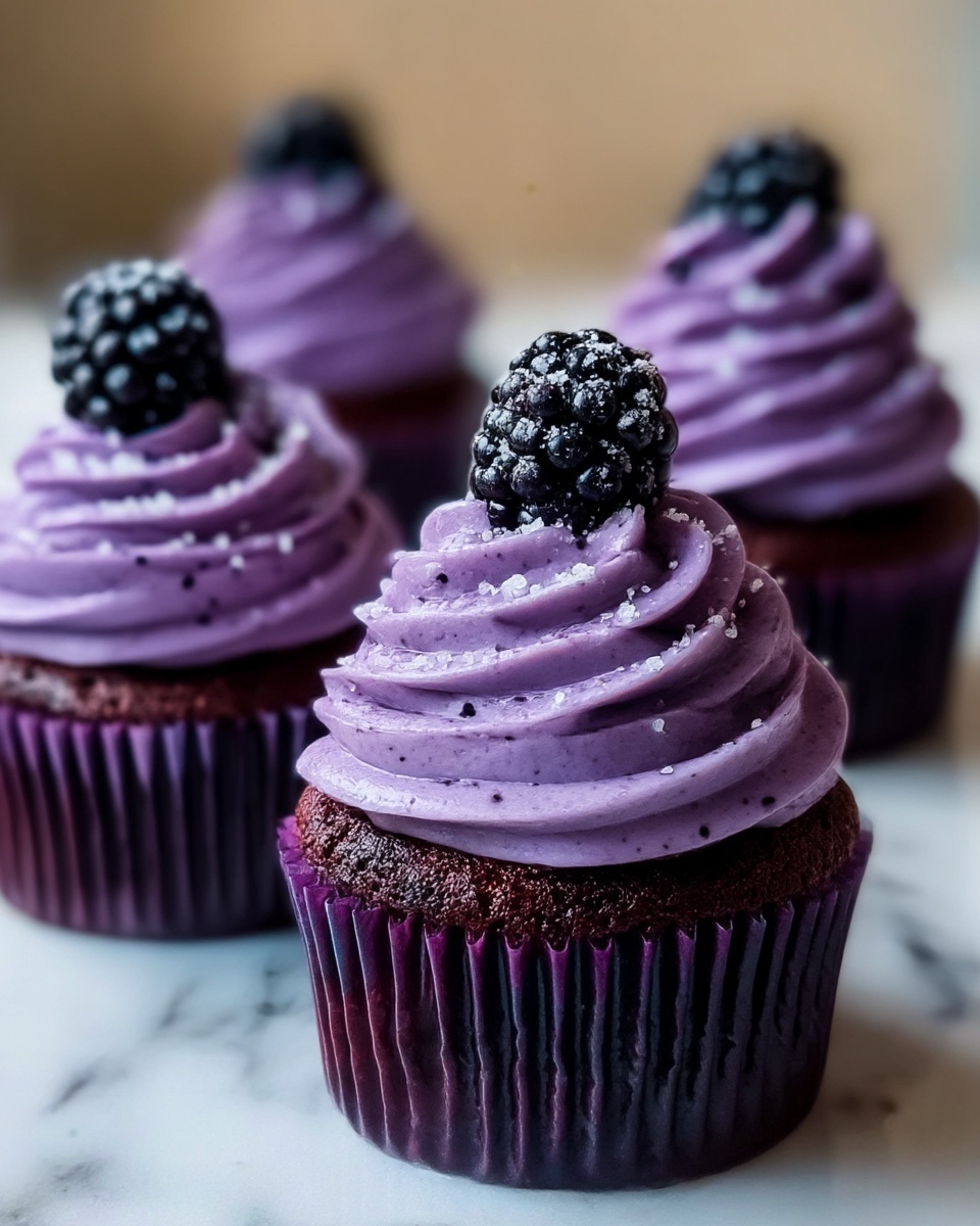 Purple Velvet Cupcakes Recipe - Recipe Image