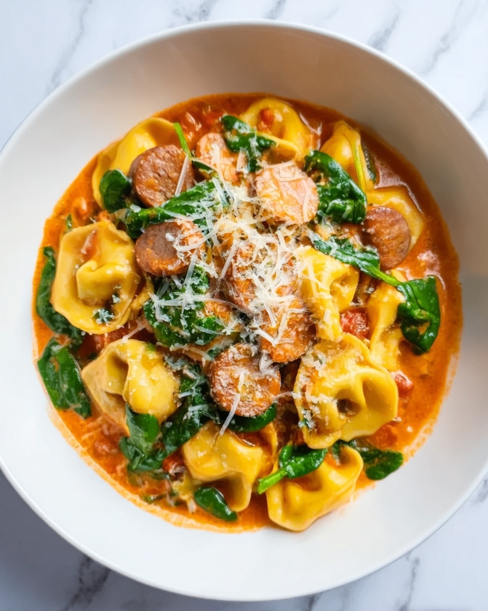 One Pan Tortellini with Sausage Recipe - Recipe Image