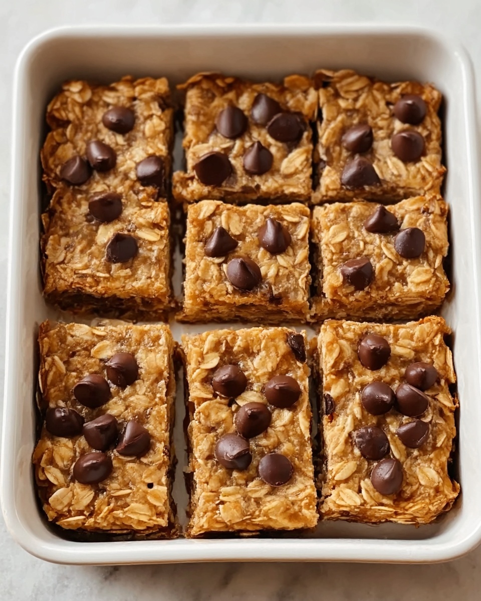 Chocolate Chip Peanut Butter Granola Cookie Bars Recipe - Recipe Image