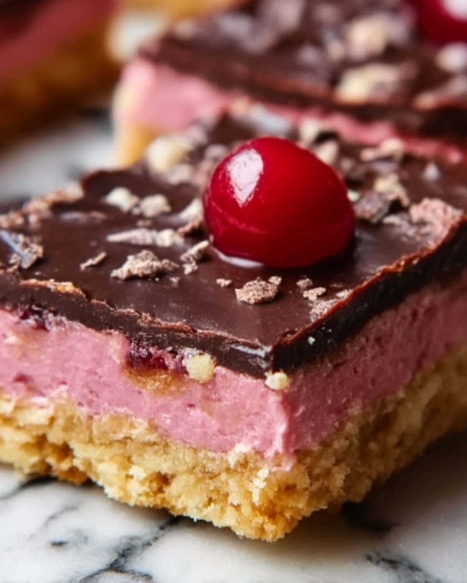 Homemade Cherry Mash Bars Recipe - Recipe Image