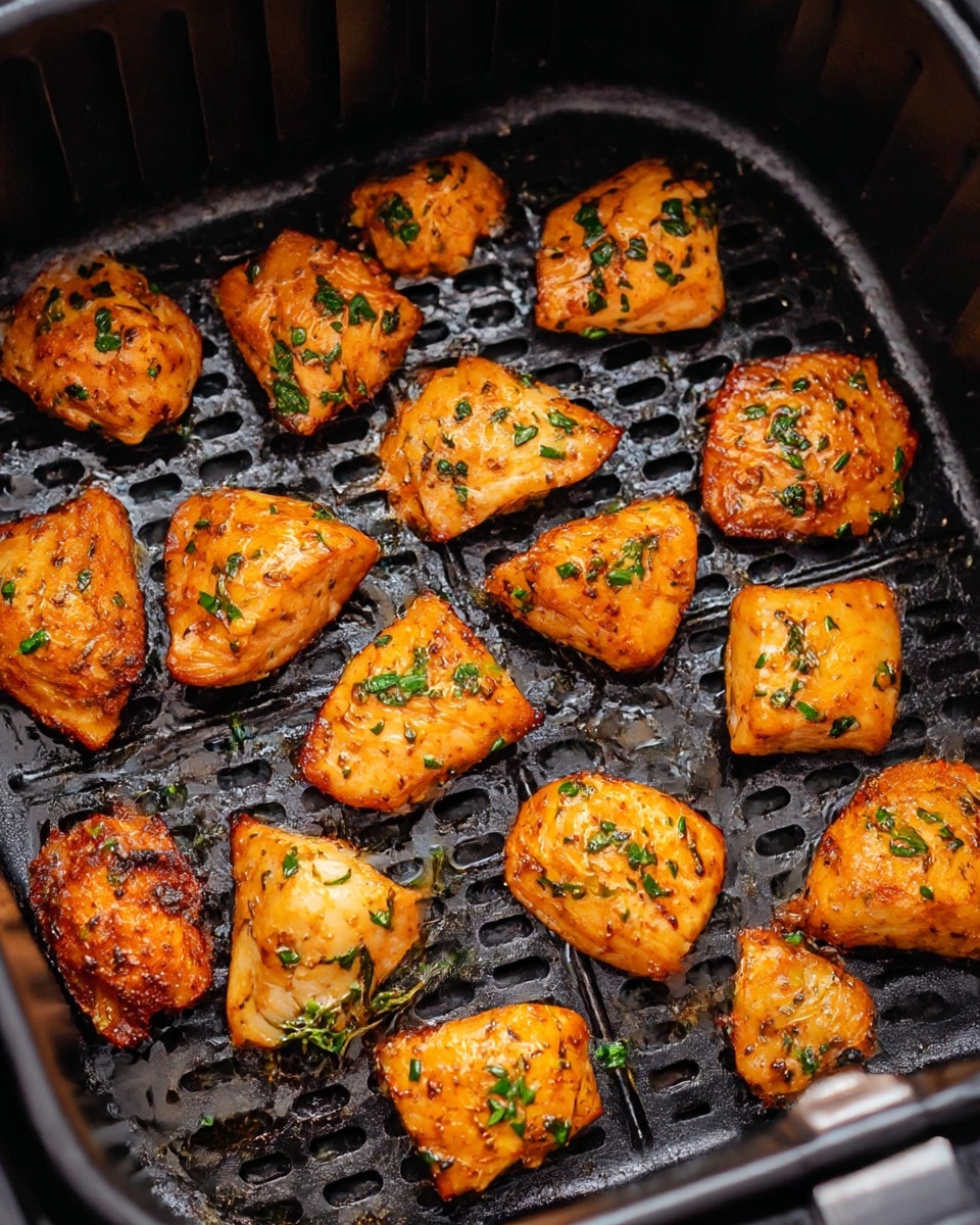 Crispy Salmon Bites Cooked in an Air Fryer Recipe - Recipe Image