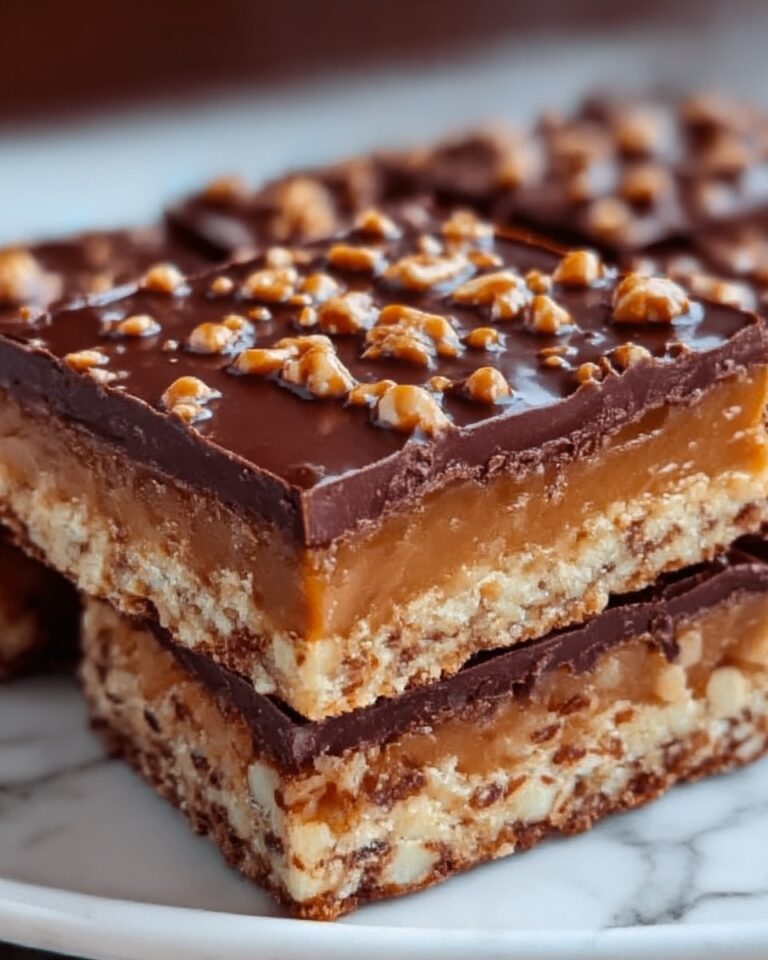 Caramel Chocolate Crunch Bars Recipe