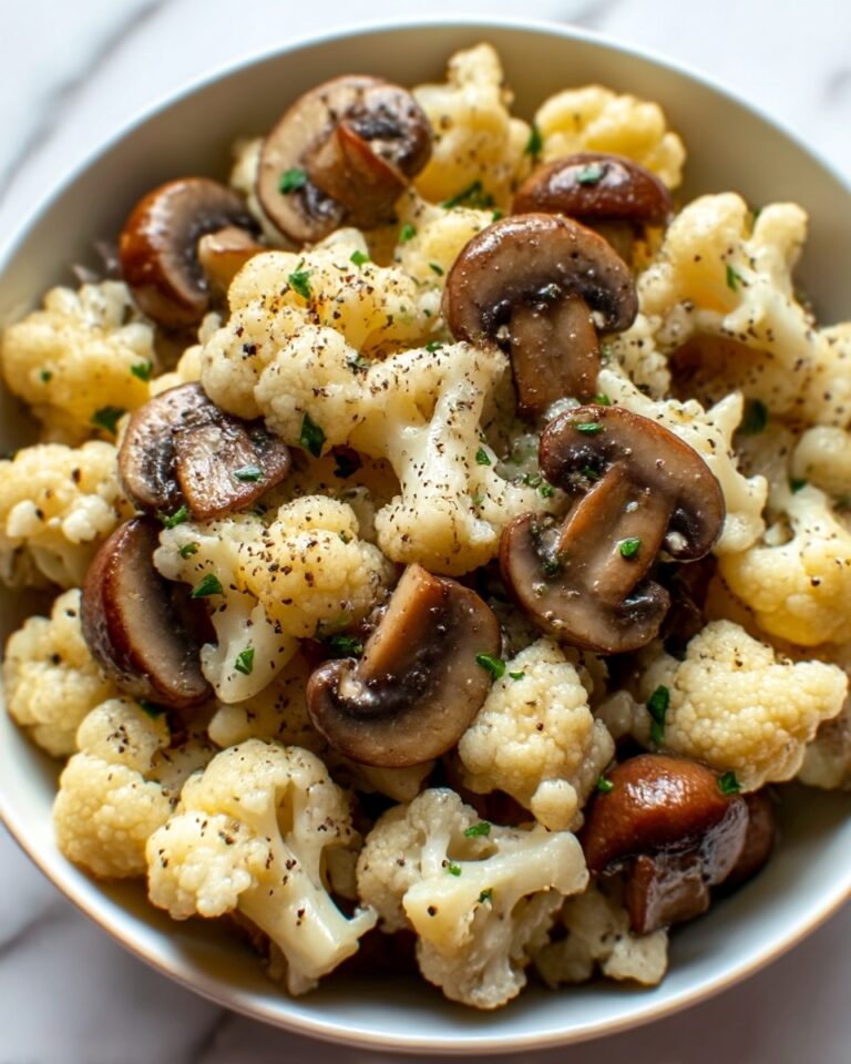 Garlic Cauliflower Mushroom Skillet Recipe