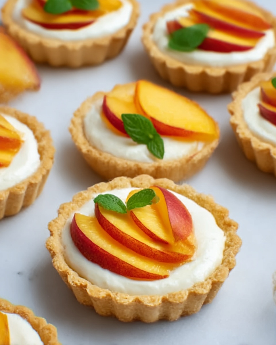 Mini Peach and Cream Cheese Tarts Recipe - Recipe Image