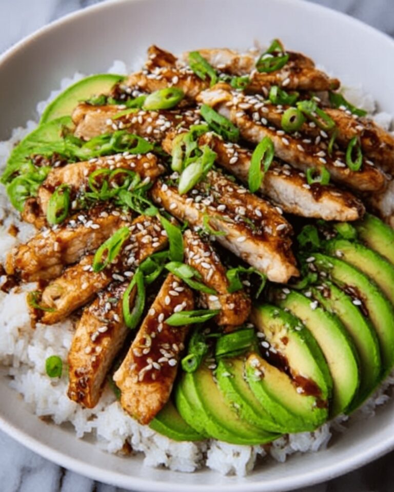 Teriyaki Chicken Avocado Rice Recipe