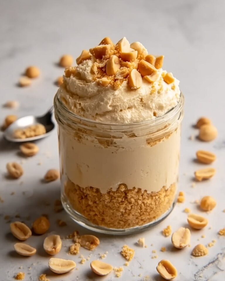 Peanut Butter Mousse with Crunchy Peanuts Recipe