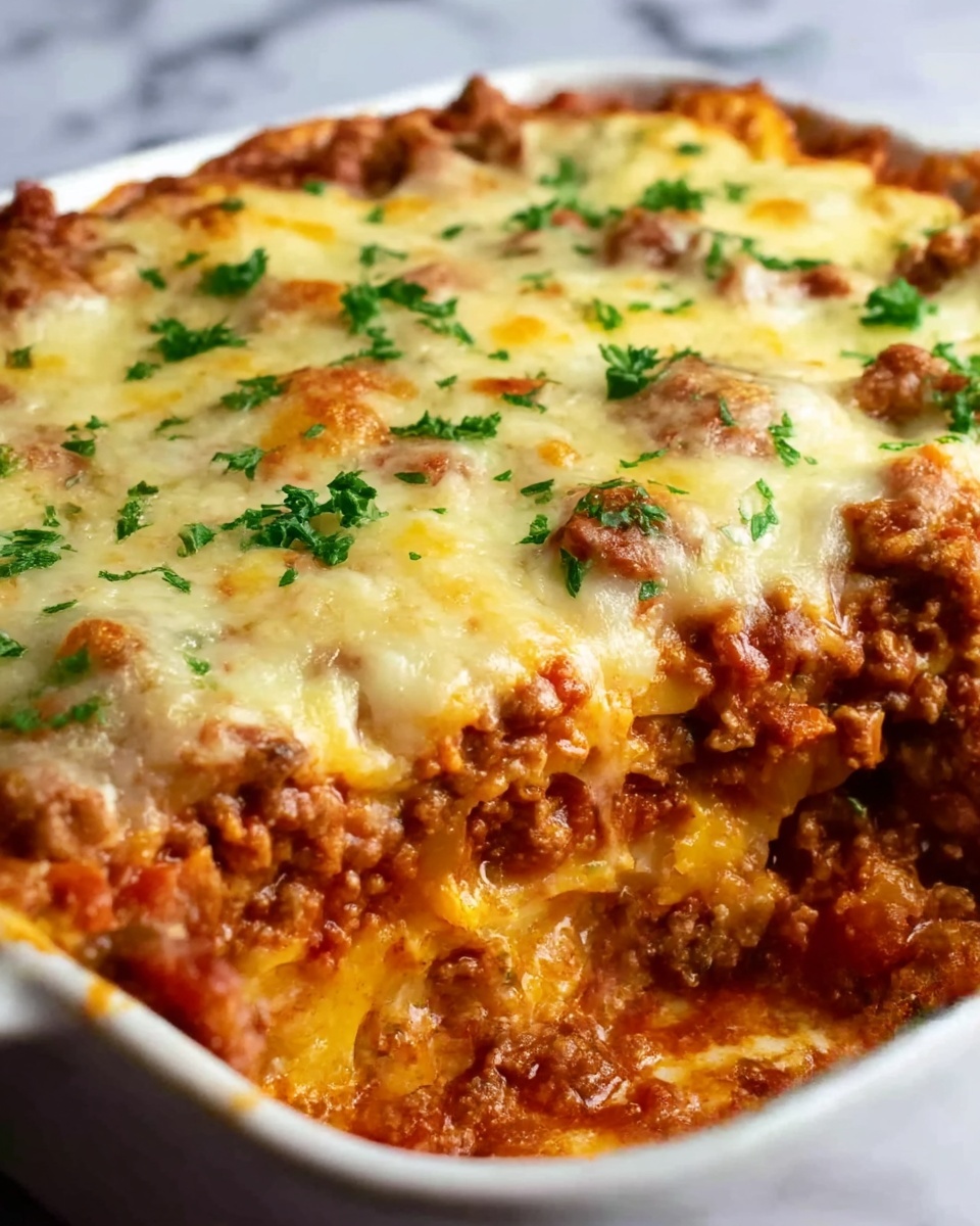 Homestyle Ground Beef Casserole Recipe - Recipe Image