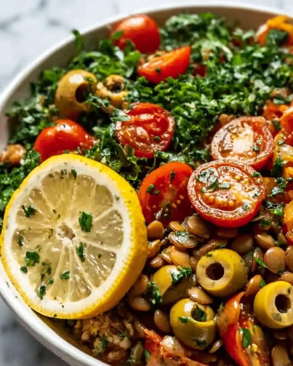 Lemon Pesto Lentil Salad Recipe - Recipe Image