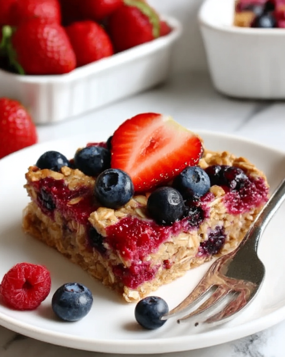 Mixed Berry Baked Oatmeal Recipe - Recipe Image