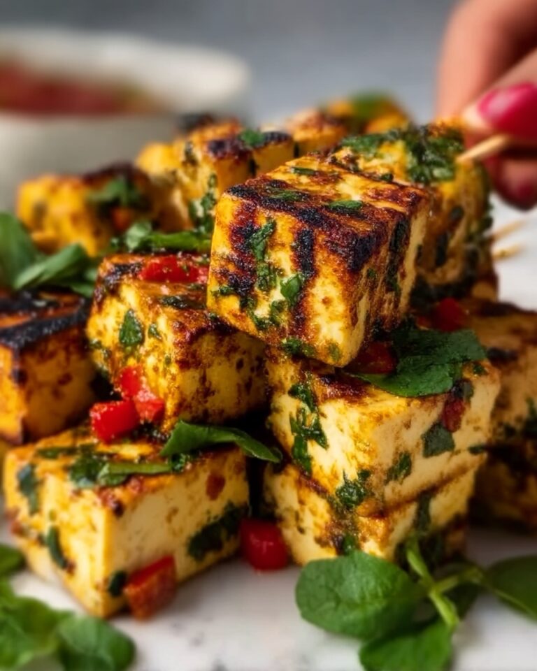 Lemon & Coriander Tofu Skewers Recipe