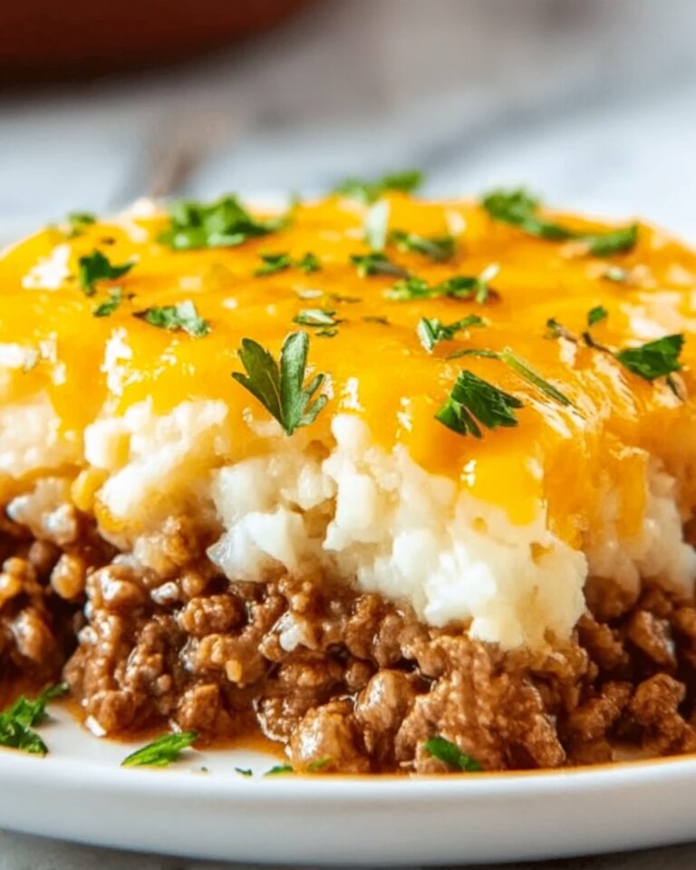 Cheddar-Crusted Ground Beef and Rice Casserole Recipe