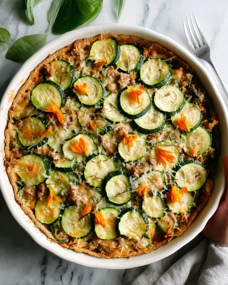 Savory Ground Turkey Zucchini Casserole Recipe